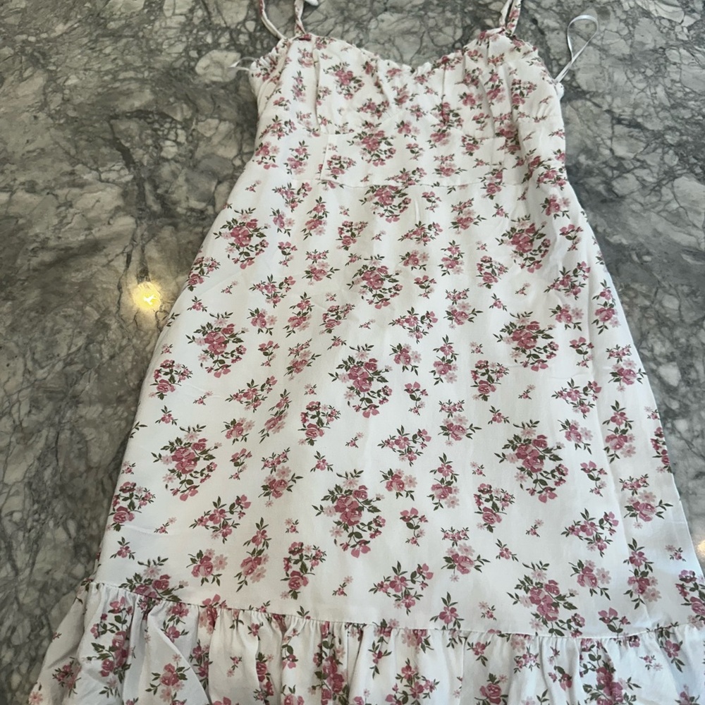 Floral Spaghetti Strap holister Dress